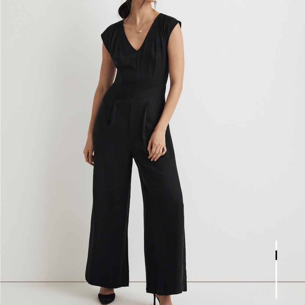 Madewell Black V-Neck Jumpsuit NWT